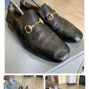 Men gucci loafers 10 black
